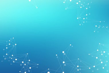 Bilimsel vektör çizim genetik mühendisliği ve gen manipülasyon kavramı. DNA sarmalı, Dna dizisi, molekül veya atom, nöronlar. Bilim veya tıbbi geçmişi için soyut yapı