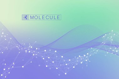 Bilimsel vektör çizim genetik mühendisliği ve gen manipülasyon kavramı. DNA sarmalı, Dna dizisi, molekül veya atom, nöronlar. Bilim veya tıbbi geçmişi için soyut yapı