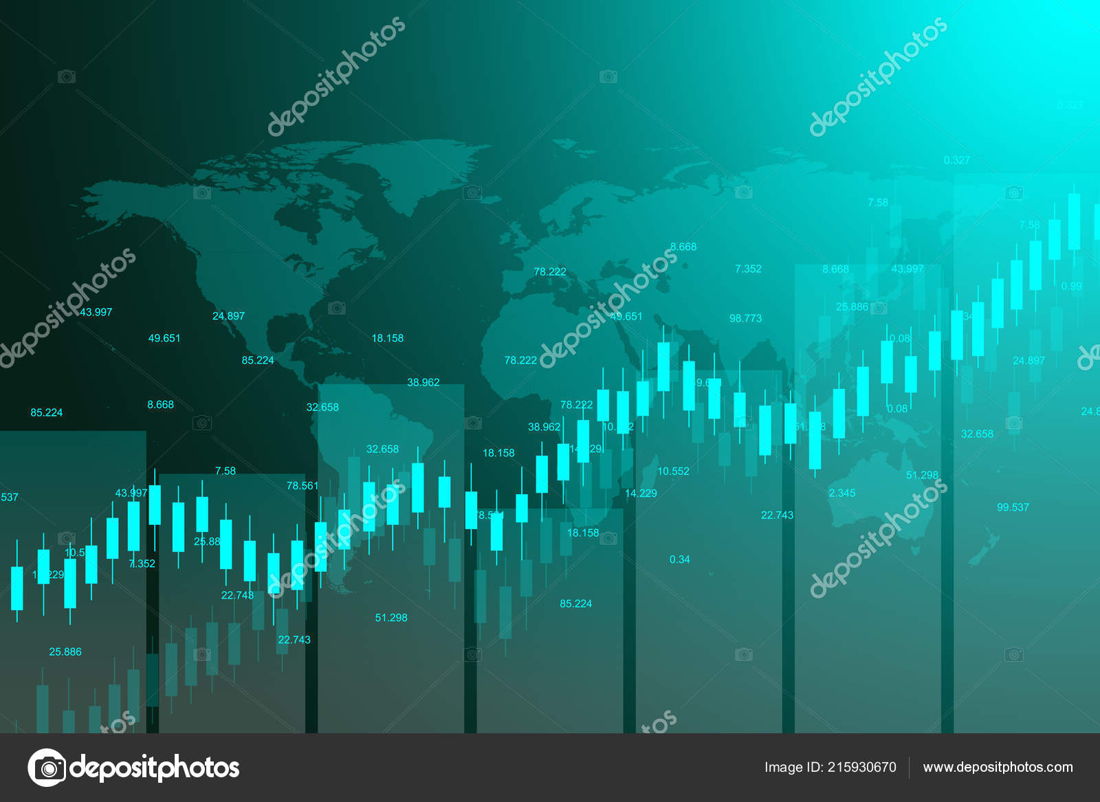 Borse Oder Forex Trading Graph Diagramm Fur Geldanlage Konzept - 