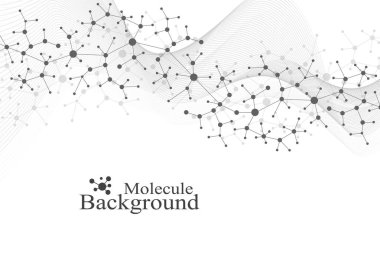 Büyük genomik veri görselleştirme. DNA sarmalı, Dna dizisi, Dna testini molekül veya atom, nöronlar. Soyut yapı bilim ya da tıbbi geçmişi, afiş için. Dalga akışı