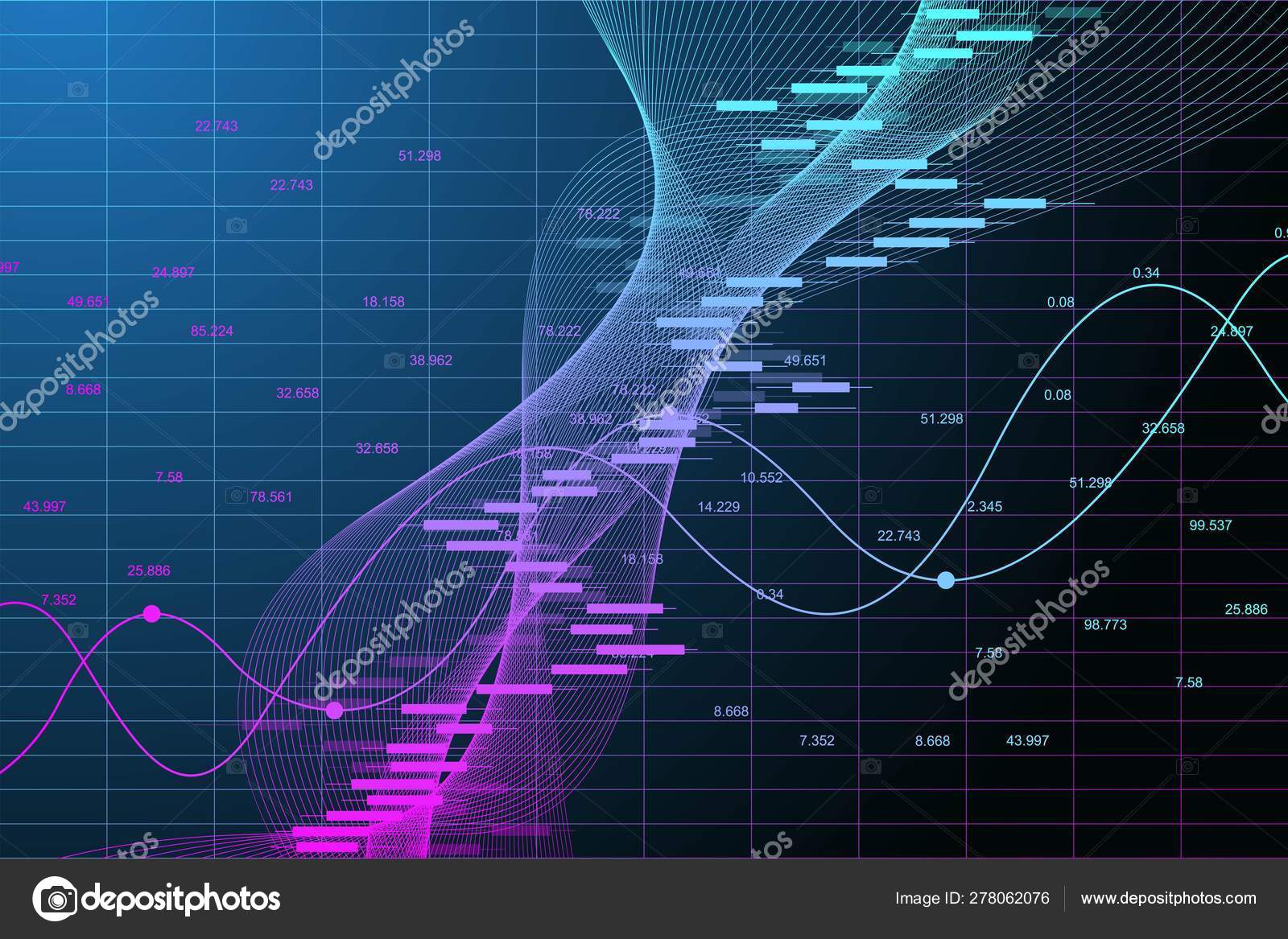 Stock Market Graph Or Forex Trading Chart For Business And Financial - 