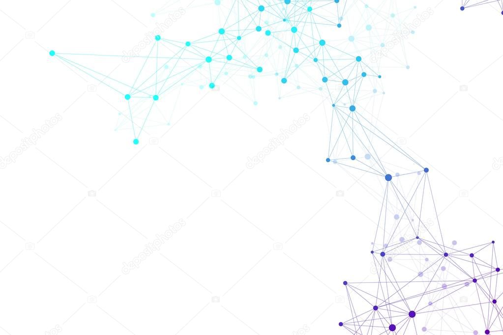 Big Genomic Data Visualization. DNA helix, DNA strand, DNA Test. Molecule or atom, neurons. Abstract structure for Science or medical background, banner