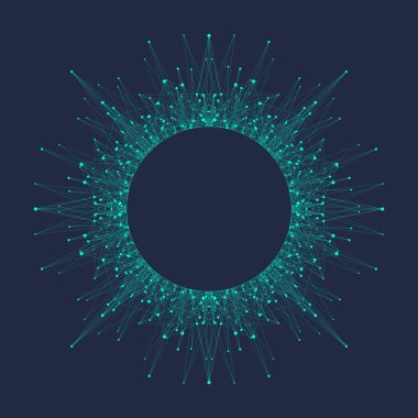 Yapay Zeka Logosu. Yapay Zeka ve Makine Öğrenimi Kavramı. Vektör sembolü Ai. Sinir ağları ve başka bir modern teknoloji kavramları. Kuantum bilgi işlem afişi