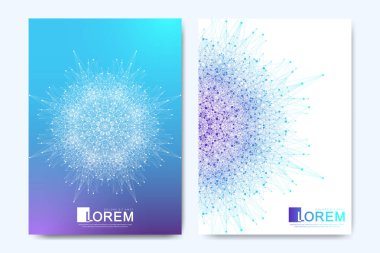 Broşürler, broşür, Flyer, kapak, afiş, katalog, dergi veya A4 boyutunda yıllık rapor için modern vektör şablonu. Sağlık kapak şablonu tasarımı. Mandala ile sağlık sunumu