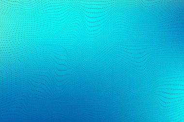 Kuantum bilgi işlem teknolojisi kavramı. Derin öğrenme yapay zeka. İş, bilim, teknoloji için büyük veri algoritmaları görselleştirme. Dalgalar akıyor, nokta, çizgi. Kuantum vektör illüstrasyonu