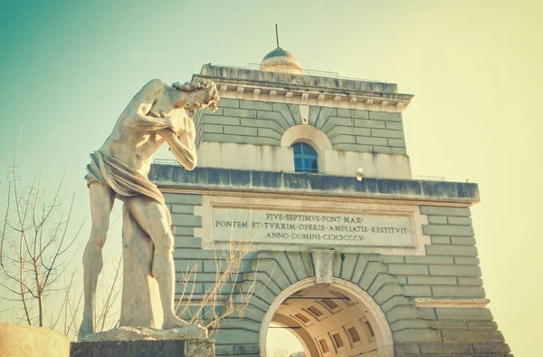 Entrada Ponte Milão Roma Itália — Fotografia de Stock