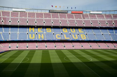 Barcelona, İspanya - 2 Nisan 2018: Camp Nou Stadyumu
