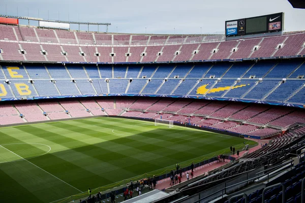 Barcelona Hiszpania Kwietnia 2018 Stadion Camp Nou — Zdjęcie stockowe