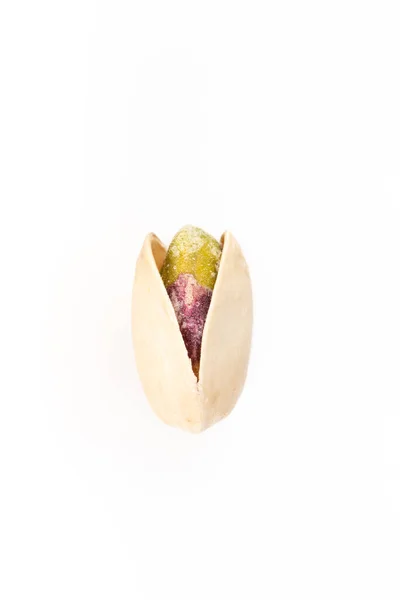 Pistachio White Background Top View — Stock Photo, Image