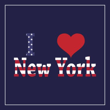 New York afiş seviyorum