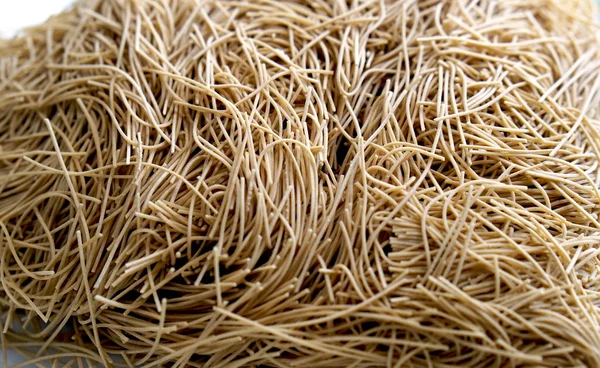 Dry Noodle Nest Texture Material Background — Stock Photo, Image