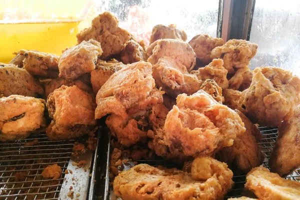 Gebratener Klebriger Reiskuchen Enthält Süßkartoffeln Und Kartoffeln Auch Bekannt Als — Stockfoto