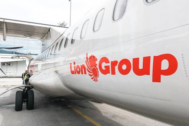 Kuala Lumpur, Malezya, 30 Ağustos 2018: Malindo Airways Endonezya aslan hava grubunun parçasıdır. Malindo Malezya ve Endonezya adlarından türetilir.