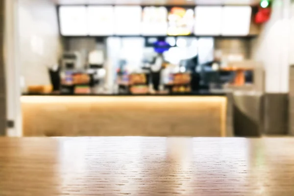 Table Foreground Blurred Fast Food Counter Background Graphic Resources — Stock Photo, Image