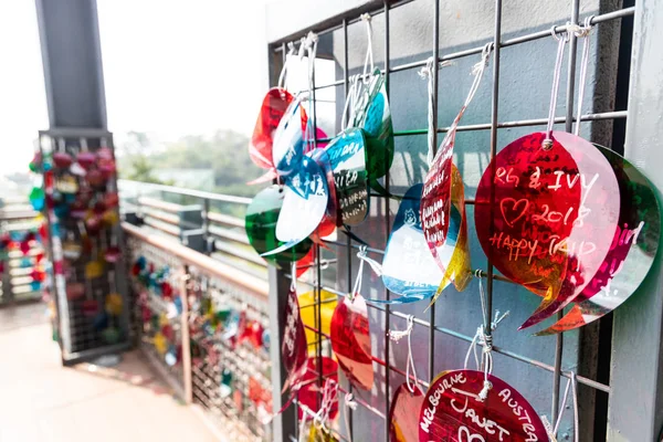 Hong Kong Februar 2019 Die Terrasse Der Verliebten Einem Einzelhandelskomplex — Stockfoto