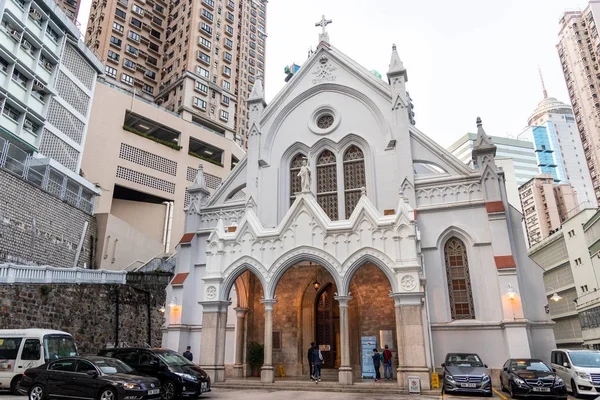 Hong Kong Febrero 2019 Catedral Inmaculada Concepción Una Iglesia Gótica — Foto de Stock