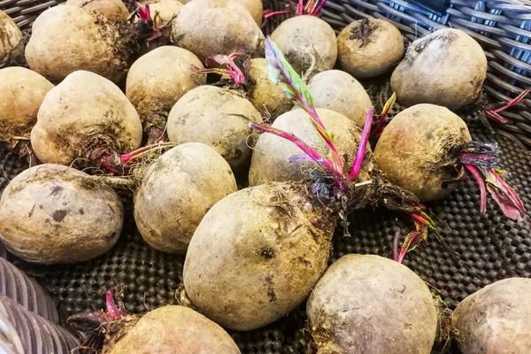 Freshly harvested beetroot from farm  for sale — Stock Photo, Image