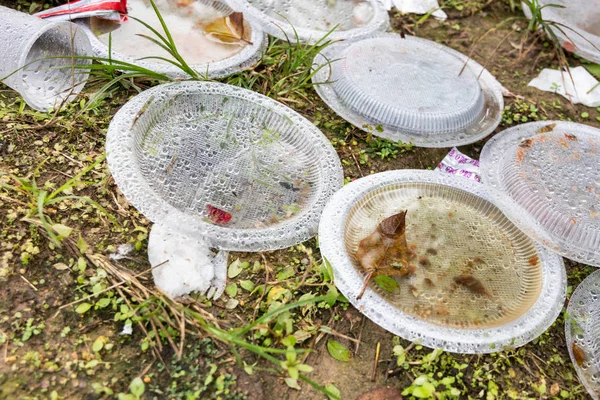 Environment Unfriendly Styrofoam Plates and Cups in Plastic Garb Stock  Image - Image of rubbish, foam: 117343613