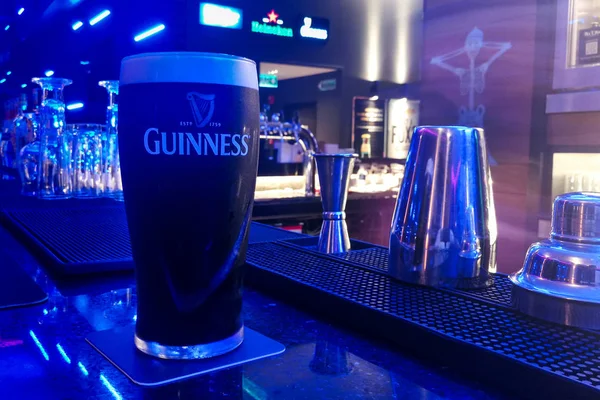 KUALA LUMPUR, MALAYSIA, APpril 18, 2019: Guinness is an Irish dry stout — Stock Photo, Image