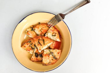 Cucur udang veya karides börek popüler lezzetli Malezya incelik vardır