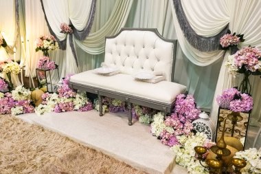 Malezya 'da Singgahsana adında bir düğün töreni koltuğu