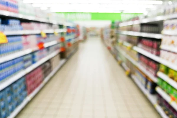 Desenfoque de fondo del hipermercado de supermercados en Malasia, Asia —  Fotos de Stock