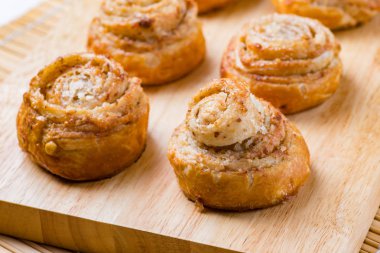 Taze tatlı tarçın rulo