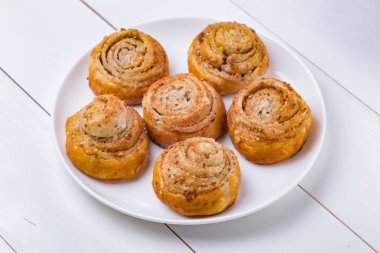 Taze tatlı tarçın rulo