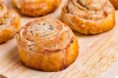 Taze tatlı tarçın rulo