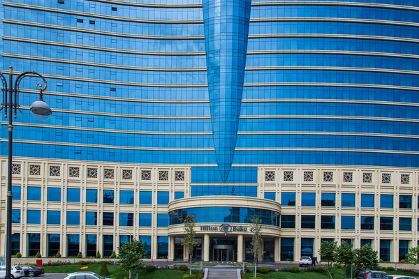 Baku Azerbejdżan Maja 2015 Widok Hotelu Hilton Baku Maja 2015 — Zdjęcie stockowe