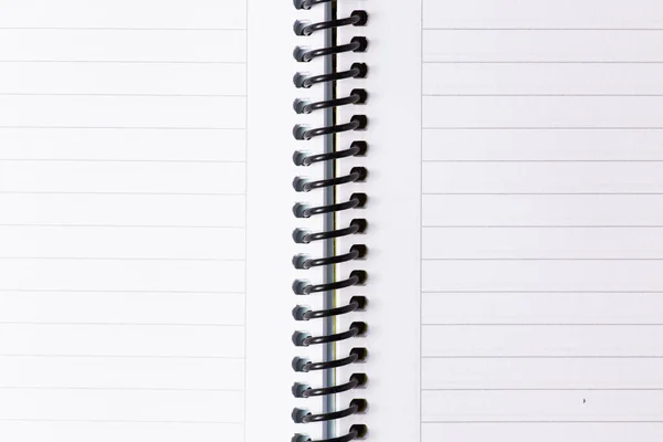 空白的空记事本与有衬里的页面 — 图库照片