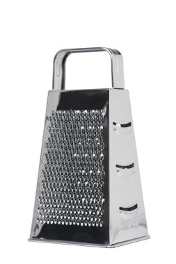 Paslanmaz çelik rende beyaz izole