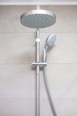 Banyoda duş başlığı Close-up