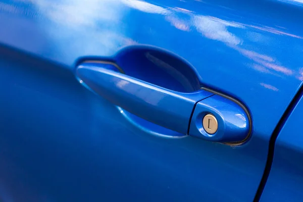 Close Luxurious Car Door Handle — Stock Photo, Image