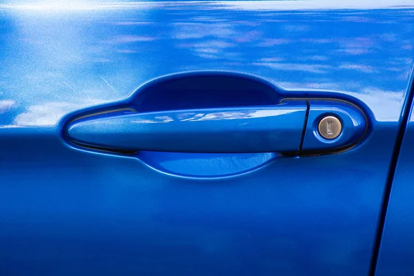 Lüks araba kapı kolu Close-up