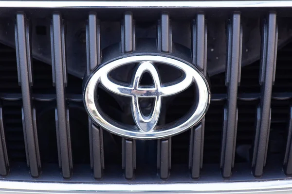 Tbilisi Gruzie Listopadu 2018 Detail Obrazu Toyota Auto Logo Přední — Stock fotografie