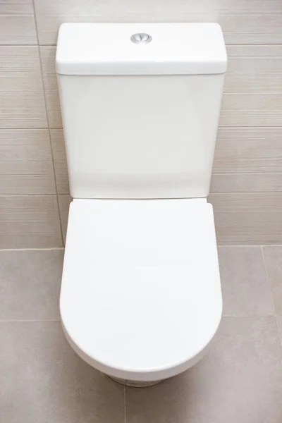 Szczelnie Góry Biały Toaleta Bowl Łazience — Zdjęcie stockowe