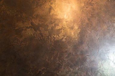 Yaşlı bronz dekoratif sıva arka plan dokusu