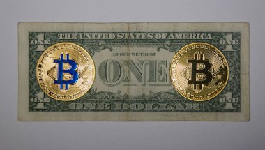  Bitcoin para arka plan üzerinde Kapat