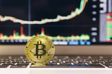  Bitcoin para arka plan üzerinde Kapat