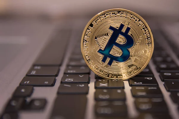  klavye üzerinde altın bitcoin