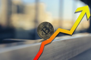  grafik artan ile bitcoin