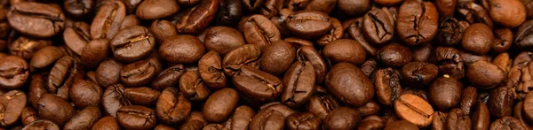 香气咖啡豆背景 — 图库照片