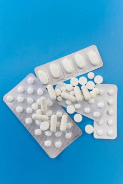 Arka plan arka plan üzerinde farklı hap