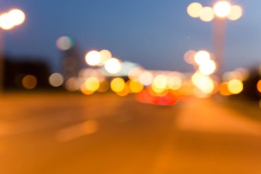 Bulanık şehir ışıkları arka planı