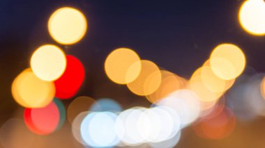 Bulanık şehir ışıkları arka planı