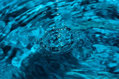 Splash arka plan mavi su