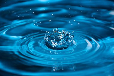 Splash arka plan mavi su