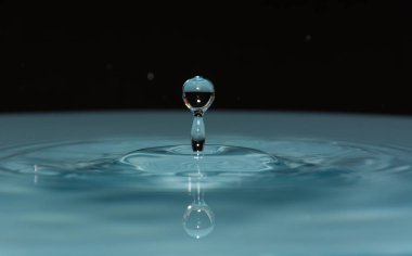 Arka plan mavi su kıvılcım