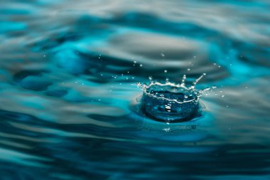 Splash arka plan mavi su